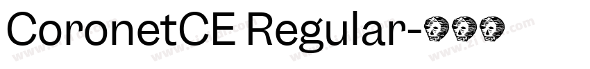 CoronetCE Regular字体转换